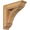Ekena Millwork Thorton Traditional Rough Sawn Bracket w/ Offset Brace, Western Red Cedar, 8"W x 26"D x 26"H BKT0806X26X26THR01RWR - alternate 1